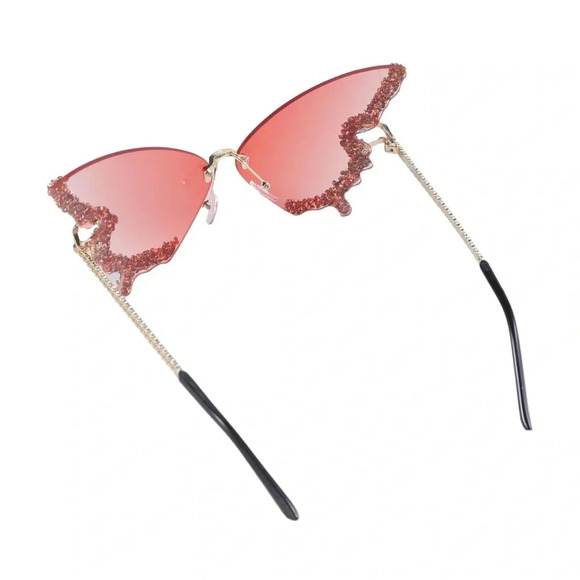 Artemis Butterfly Crystal Sunglasses - Picture 7 of 8
